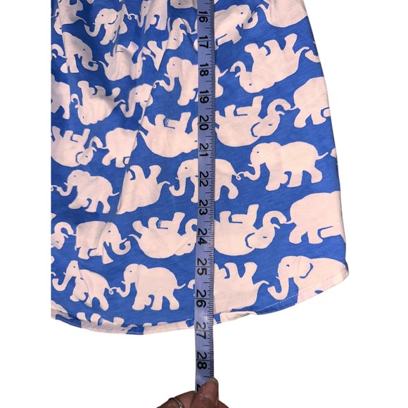 Lilly Pulitzer Tusk in Sun Blue Elephant Windsor Strapless Pull On Dress ‎ XXS - Picture 4 of 7